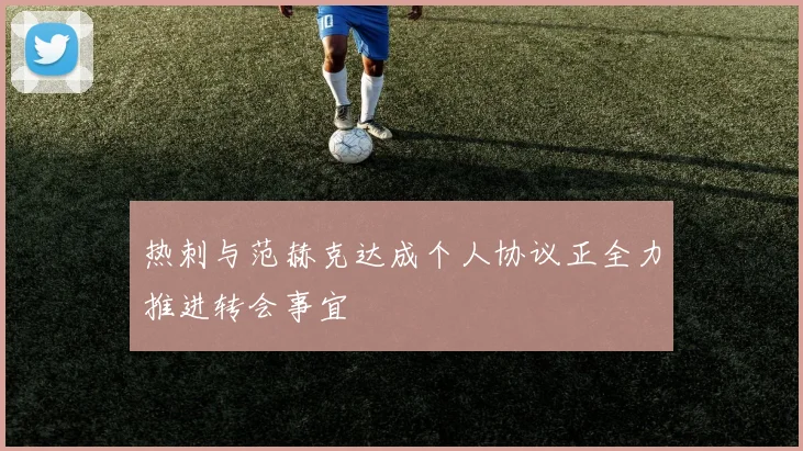 热刺与范赫克达成个人协议正全力推进转会事宜